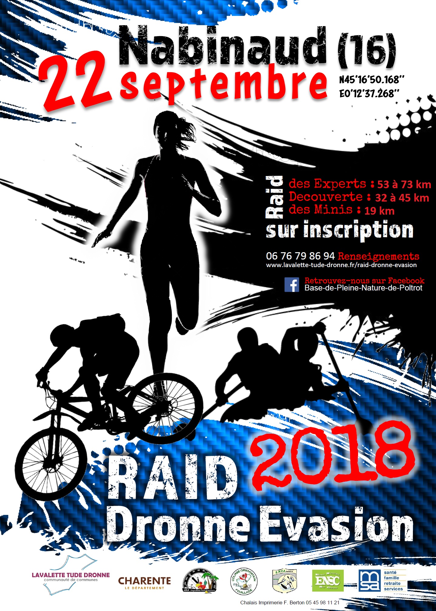 raid dronne evasion2018 affiche
